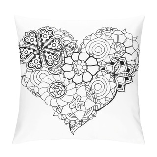 Personality  Heart Of Flower Pillow Covers