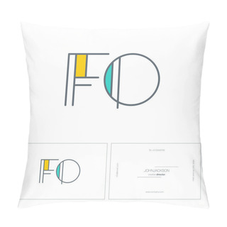 Personality  Line Letters Logo FO Pillow Covers