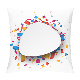 Personality  Celebration Background With Confetti. Pillow Covers