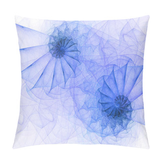 Personality  Illustration Of Fractal Spirals Pillow Covers
