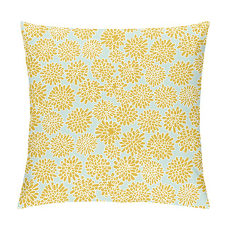 Personality  Pastel Yellow Dandelion Flowers Seamless Vector Pattern Pillow Covers