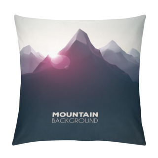 Personality  Mountain Background Pillow Covers