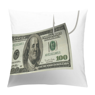 Personality  Hundred Dollars On Fishing Hook Pillow Covers