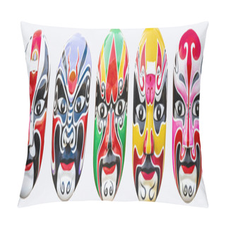 Personality  Collection Of The Best Chinese Traditional Opera Facial Painting. Pillow Covers