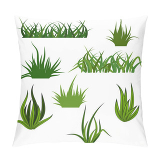 Personality  Green Grass Patterns Pillow Covers