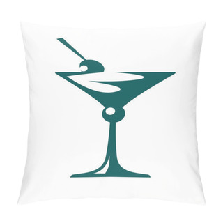Personality  Fresh Cocktail, Such Logo. Vector Version Also Available In Gallery Pillow Covers