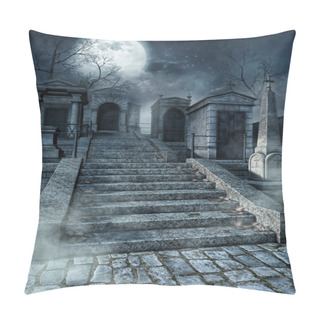 Personality  Graveyard Stairs Pillow Covers
