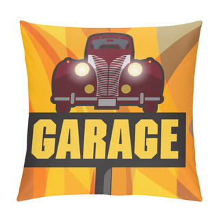 Personality  Vintage Garage Sign Pillow Covers