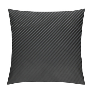 Personality  Abstract Minimalistic Black Striped Background With Diagonal Lines And Header. Pillow Covers