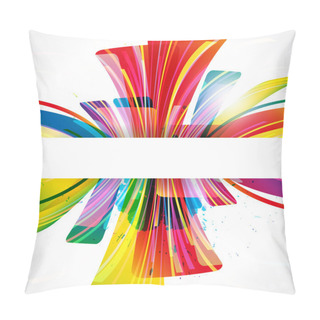 Personality  Abstract Background Forming By Transparent Design Elements. Pillow Covers