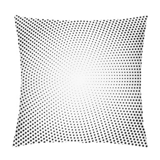 Personality  Vector Halftone Dots. Black Dots On White Background. Pillow Covers