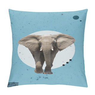 Personality  Wild Animals Creative Art Collage. Artwork For Your Interior. Printable Vertical Unique Posters. Pillow Covers