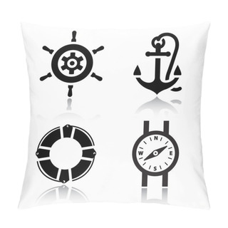 Personality  Set Of Travel Icons Pillow Covers