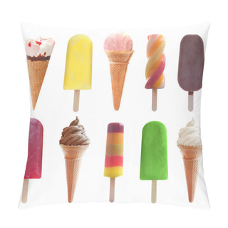Personality  Ice Cream And Popsicles Set Pillow Covers