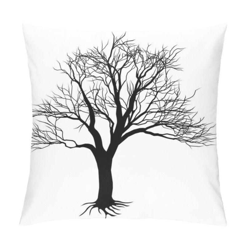 Personality  Bare tree silhouette pillow covers