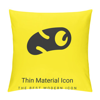 Personality  Artery Minimal Bright Yellow Material Icon Pillow Covers