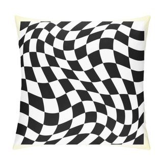 Personality  Checkered Patternwith Distortion Pillow Covers