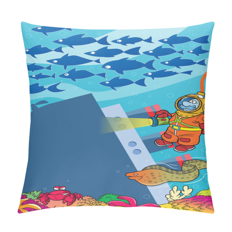 Personality  Frogman pillow covers