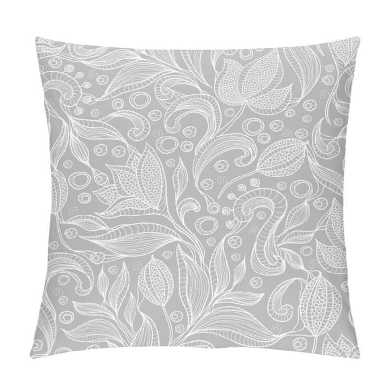 Personality  Abstract Floral Pattern. Seamless Pattern With Flowers Pillow Covers