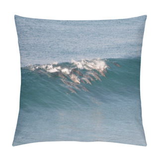 Personality  Dolphins Surfing Wave Air Bubb Pillow Covers
