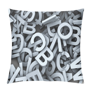 Personality  3d Heap Of Alphabets Pillow Covers