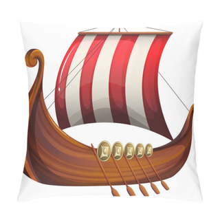 Personality  A Viking's Ship Pillow Covers