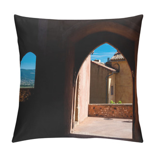 Personality  Passages Arcs And Windows In Roussillon In France Pillow Covers