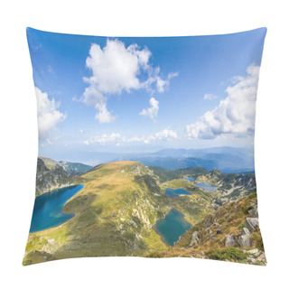 Personality  Amazing Panorama Of The Seven Rila Lakes, Rila Mountain,  Bulgaria Pillow Covers
