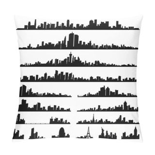 Personality  City Silhouette Pillow Covers