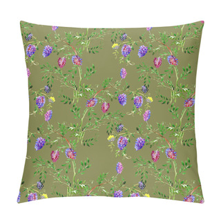 Personality  Wildflowers Seamless Pattern Pillow Covers