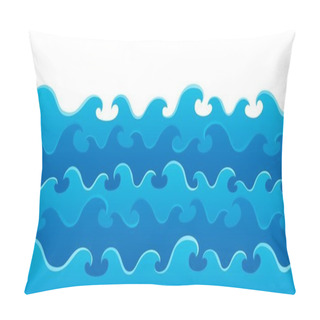 Personality  Waves Theme Image 5 Pillow Covers
