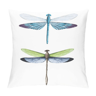 Personality  Watercolor Dragonflies Pillow Covers