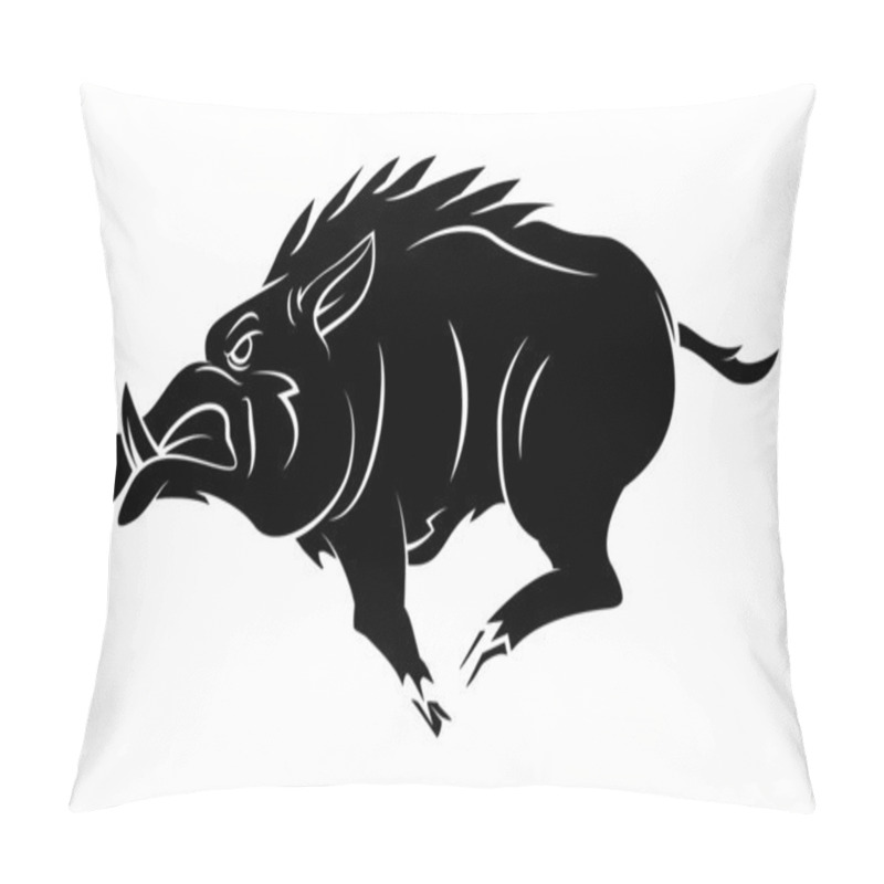 Personality  Wild Boar Tattoo Mascot pillow covers