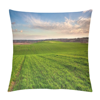 Personality  Green Young Field  Pillow Covers
