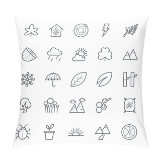 Personality  Nature Cool Vector Icons 2 Pillow Covers