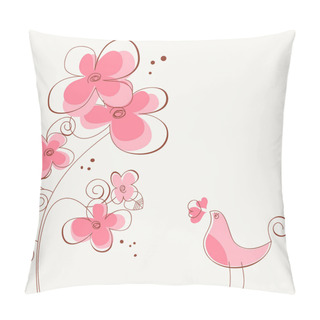 Personality  Flowers And Bird Love Story Pillow Covers