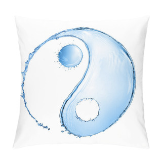 Personality  Water Splash In Shape Of Yin Yang Sign Pillow Covers