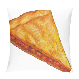 Personality  An Illustration Of A Slice Of Pie Pillow Covers