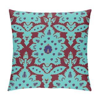 Personality  Ottoman Turkish Style Floral Seamless Pattern Pillow Covers