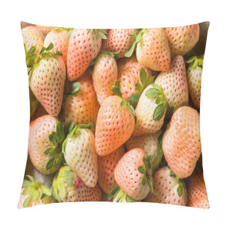 Personality  Organic Raw Pink Pineberries Strawberry In A Bowl Pillow Covers