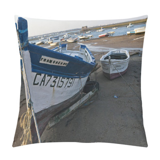 Personality  Boats In Harbor. Day Time Shot Pillow Covers