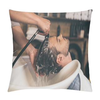 Personality  Hairstylist Washing Clients Hair  Pillow Covers
