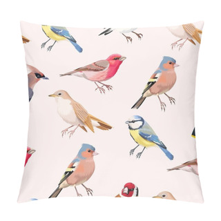 Personality  Colorful Songbirds Seamless Pillow Covers