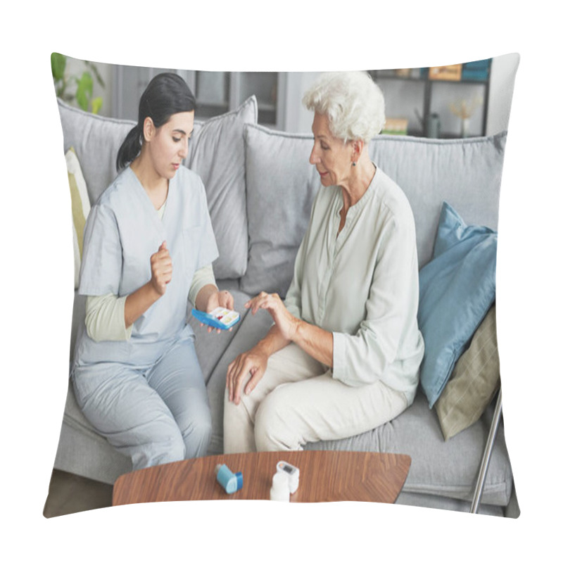Personality  Nurse Consulting Senior Patient Pillow Covers
