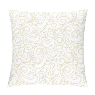 Personality  Seamless Beige Pattern. Vector Illustration. Pillow Covers
