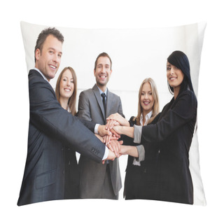 Personality  Business Team Joining Hands Pillow Covers