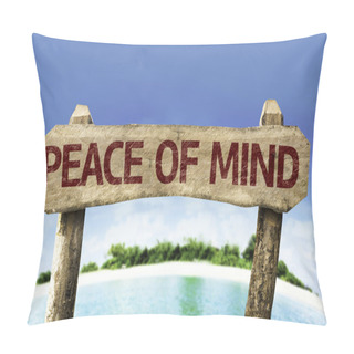 Personality  Peace Of Mind Wooden Sign Pillow Covers