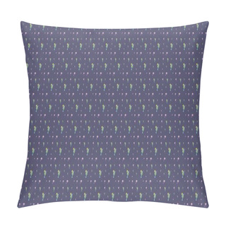 Personality  Colored Background With Different Accessories Pillow Covers