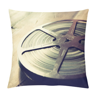 Personality  Old 8 Mm Movie Reel Pillow Covers
