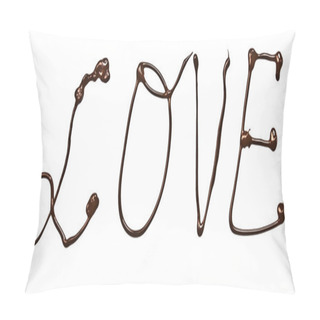 Personality  Love, Isolated In White Background Pillow Covers